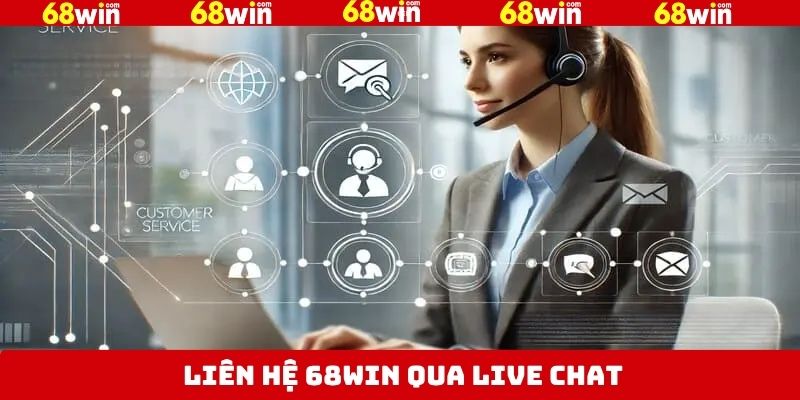 Liên Hệ 68Win - Hỗ Trợ Khách Hàng Linh Hoạt Và Nhanh Chóng 2 Kênh liên hệ 68Win qua Live chat