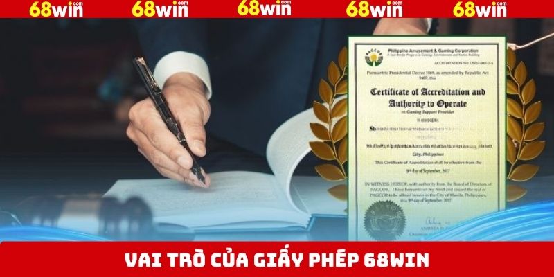 Giấy phép 68Win mang lại nhiều lợi ích cho cá cược trực tuyến