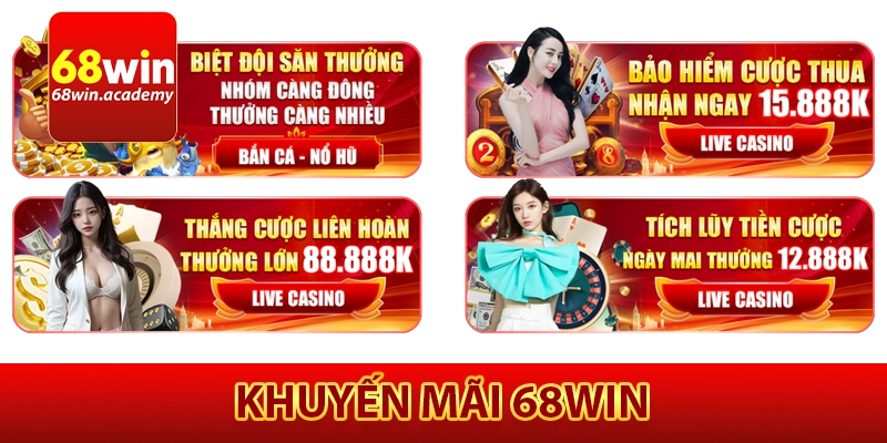 Khuyến mãi 68Win hấp dẫn